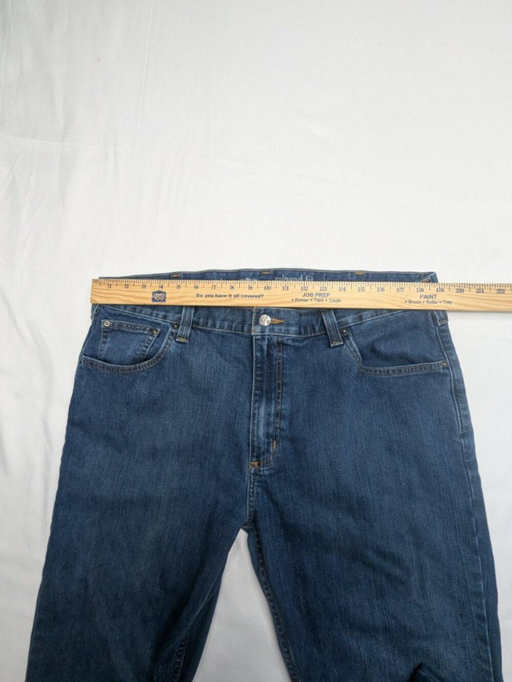 Carhartt Men's Relaxed Straight Rugged Flex Work Jeans 40x30 Blue - Picture 8 of 12